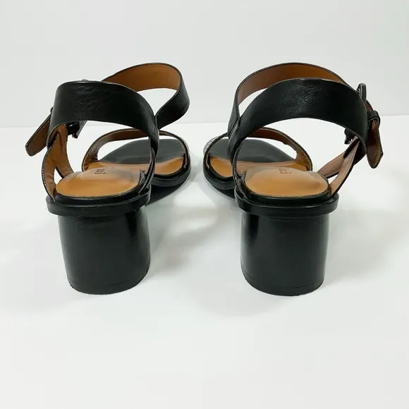 Gentle Souls Maddy Leather Block Heel Sandals