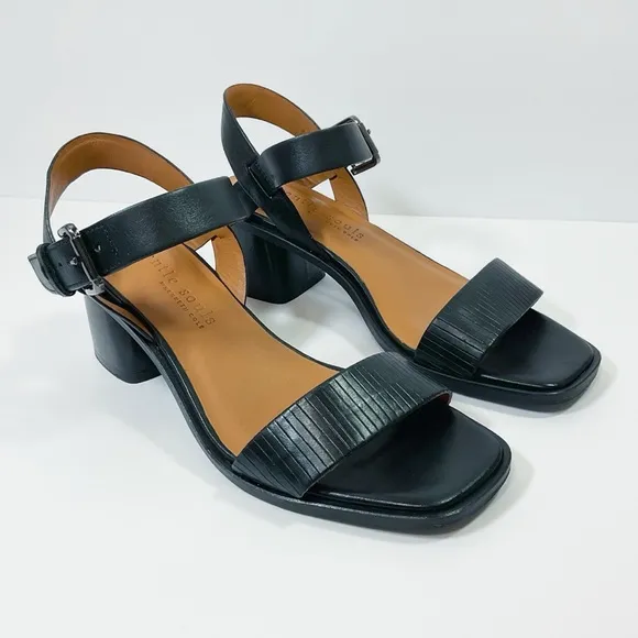 Gentle Souls Maddy Leather Block Heel Sandals