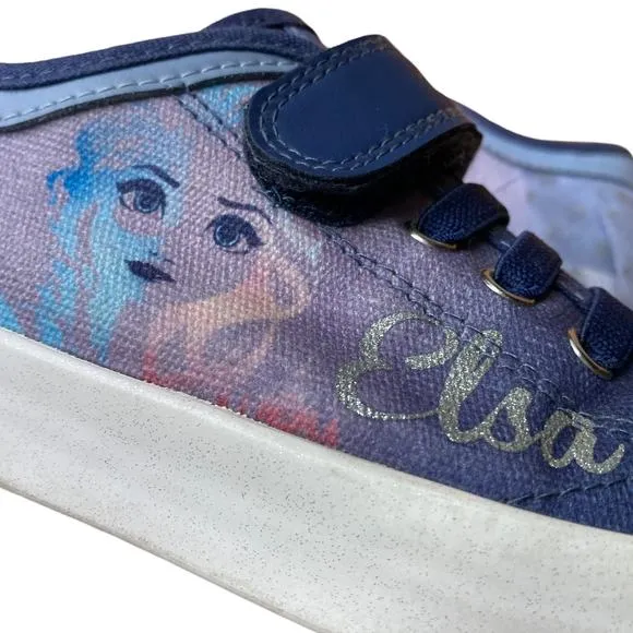 Geox Respira Disney Frozen 2 Elsa Shoes Kids Sz 3.5