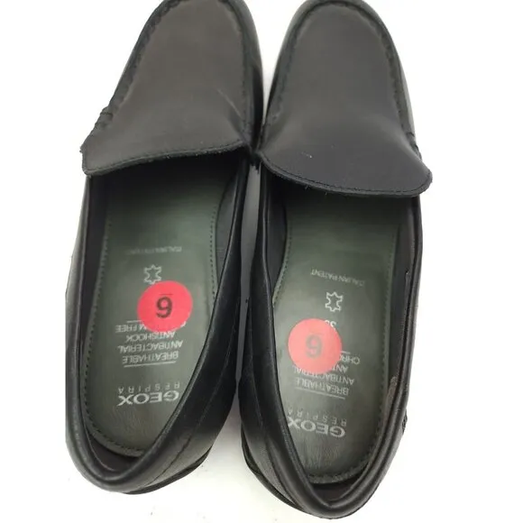 Geox Respira Mens Fast Driving Loafer Shoes Size 6 Black