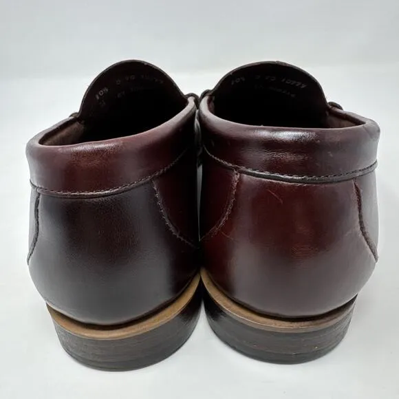 GH Bass Leather Weejuns Burgundy Wine Leather Larson Penny Slip-On Loafer 10.5 D