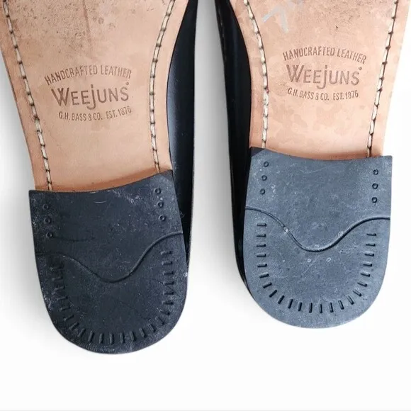 G.H. Bass Women's Wynn Mule Weejun patient black and white 7.5