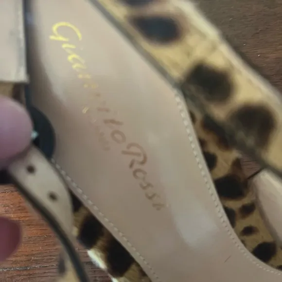 Gianvito Rossi Anna 55 Leopard Print Women's Shoes