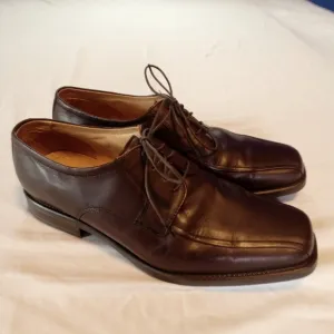 Giorgio Brutini Men's Brown Split Toe Leather Oxford Dress Shoes Size 11 Cushion