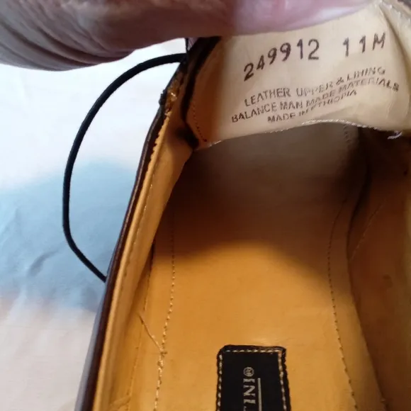 Giorgio Brutini Men's Brown Split Toe Leather Oxford Dress Shoes Size 11 Cushion