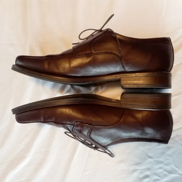 Giorgio Brutini Men's Brown Split Toe Leather Oxford Dress Shoes Size 11 Cushion
