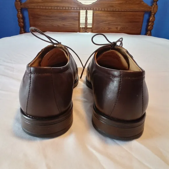 Giorgio Brutini Men's Brown Split Toe Leather Oxford Dress Shoes Size 11 Cushion