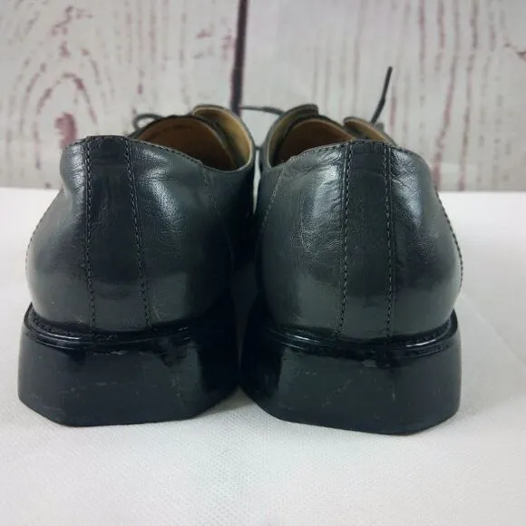 Giorgio Brutini Private Collection Gray Leather Reptile Skin Dress Shoes Sz 12M