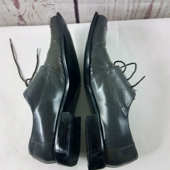 Giorgio Brutini Private Collection Gray Leather Reptile Skin Dress Shoes Sz 12M