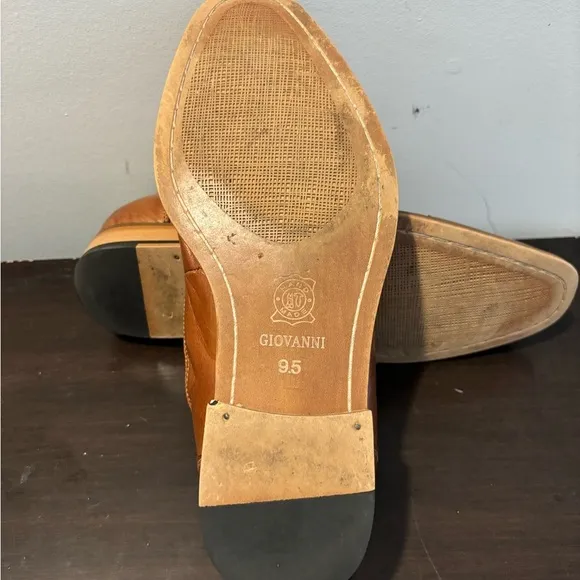 GioVanni Di Rocco Brown and Tan Oxfords with Tweed Upper
