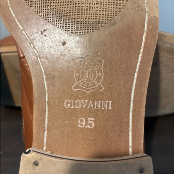 GioVanni Di Rocco Brown and Tan Oxfords with Tweed Upper