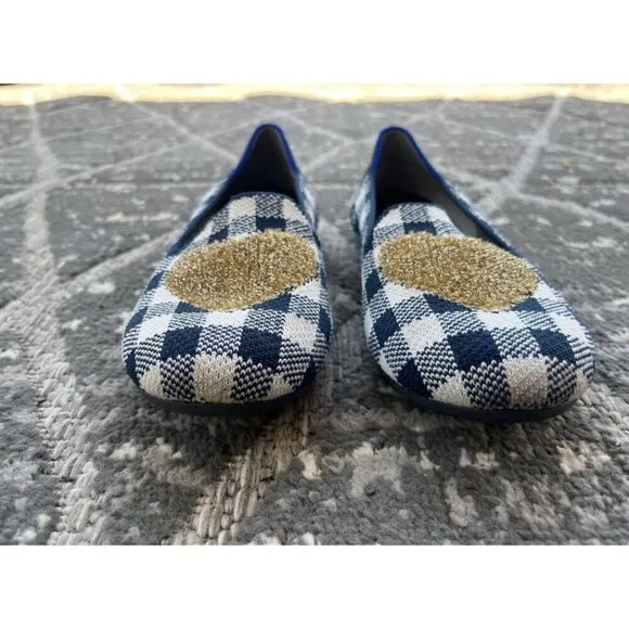 Girls Gingham Heart Rothy’s Shoes