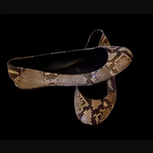 Giuseppe Zanoitti Real Snakeskin Size 39.5 Flats