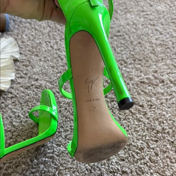 Giuseppe Zanotti Green Stiletto Heels