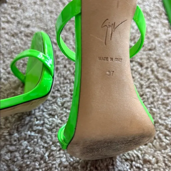 Giuseppe Zanotti Green Stiletto Heels