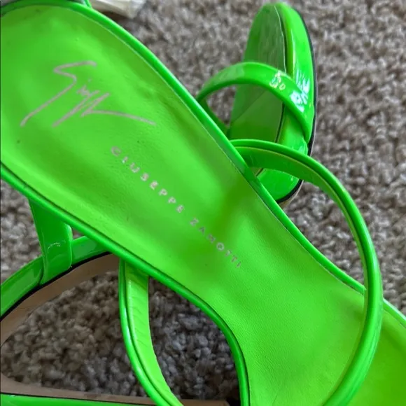 Giuseppe Zanotti Green Stiletto Heels