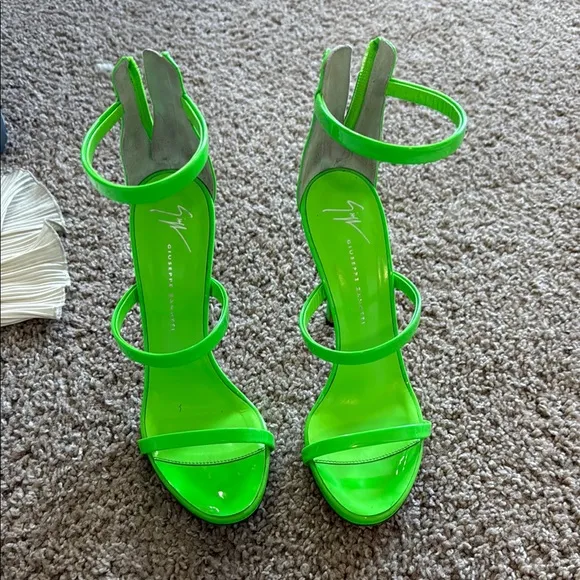 Giuseppe Zanotti Green Stiletto Heels