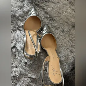 GIUSEPPE ZANOTTI heels studded shoes sexy sandal Slingback Pumps leather crystal