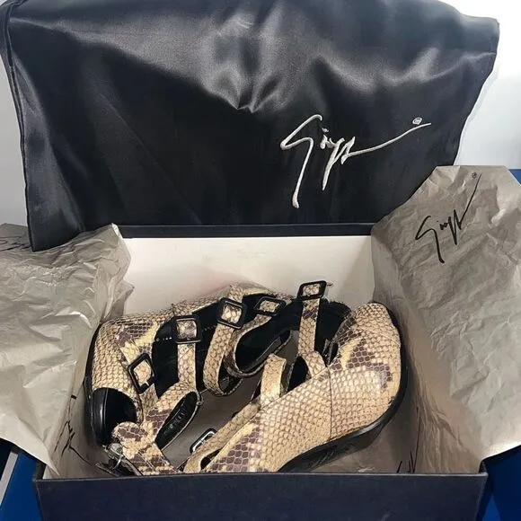 Giuseppe Zanotti High Heels Gladiator Exotic Skin 6