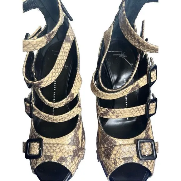 Giuseppe Zanotti High Heels Gladiator Exotic Skin 6