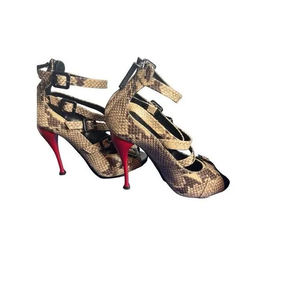 Giuseppe Zanotti High Heels Gladiator Exotic Skin 6