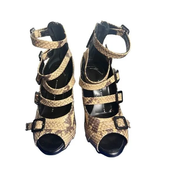 Giuseppe Zanotti High Heels Gladiator Exotic Skin 6
