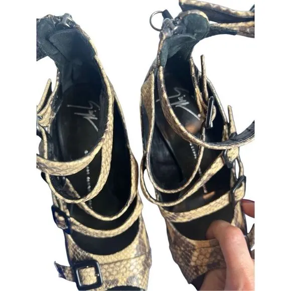 Giuseppe Zanotti High Heels Gladiator Exotic Skin 6