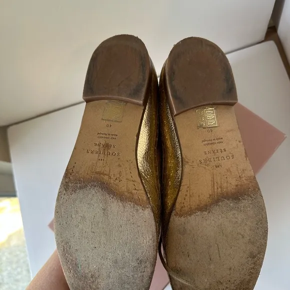 Gold Women's Sézane Oxford Shoes