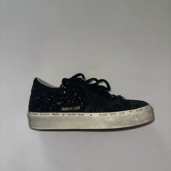 Golden Goose glitter black shoes