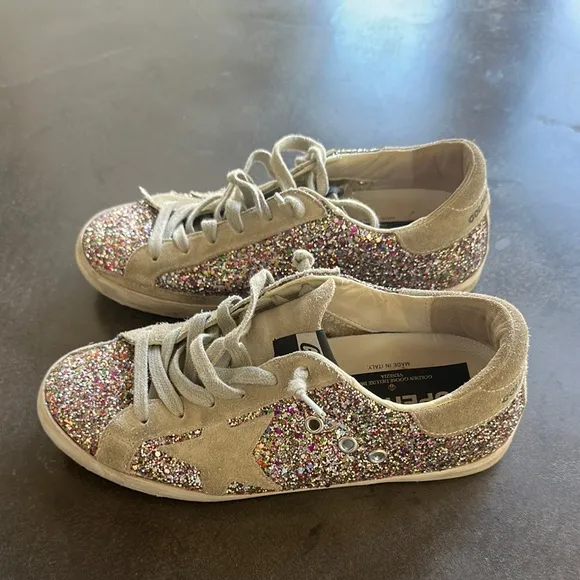 Golden Goose - original Glitter Super Star Women's Sneakers 6.5