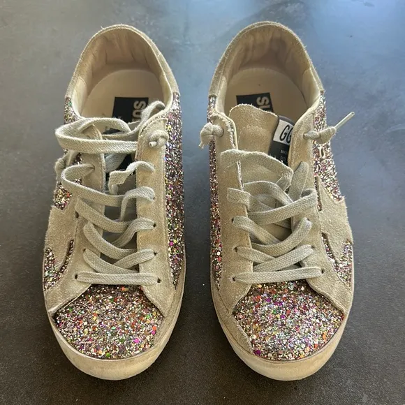 Golden Goose - original Glitter Super Star Women's Sneakers 6.5