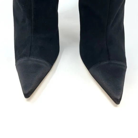 Good American The Weekend Slouchy Over The Knee Boots In Black Size 13 New