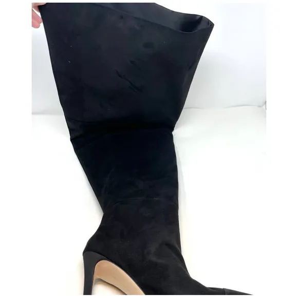 Good American The Weekend Slouchy Over The Knee Boots In Black Size 13 New