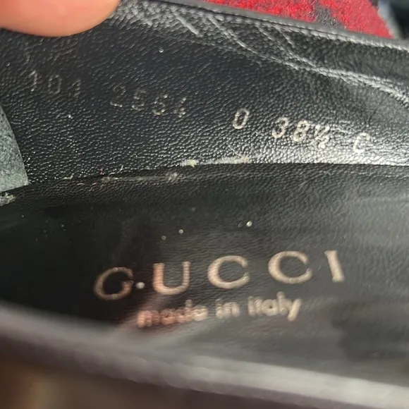 GUCCI  Black Leather Classic Pump 1012555  Size 38.5 C Made in Italy