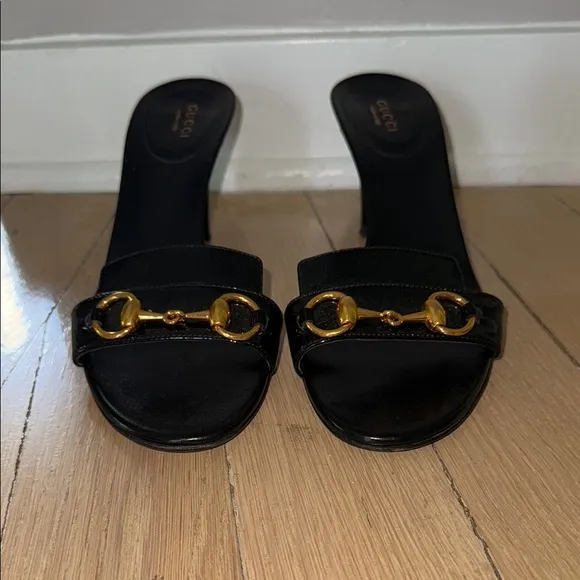Gucci Black Women's Heeled Sandals