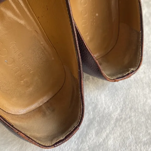 Gucci Men’s  Dress  Brown Shoes Size 44