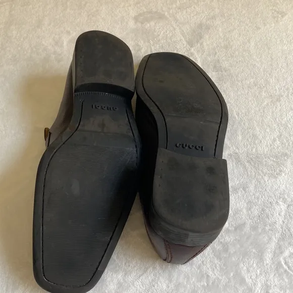 Gucci Men’s  Dress  Brown Shoes Size 44
