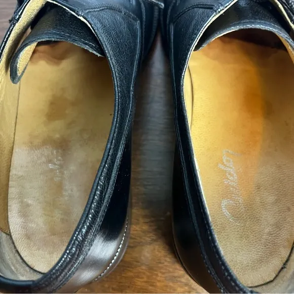 Guido - Men’s Black Leather Derby Shoes Lace Up -‎ Sz. 39
