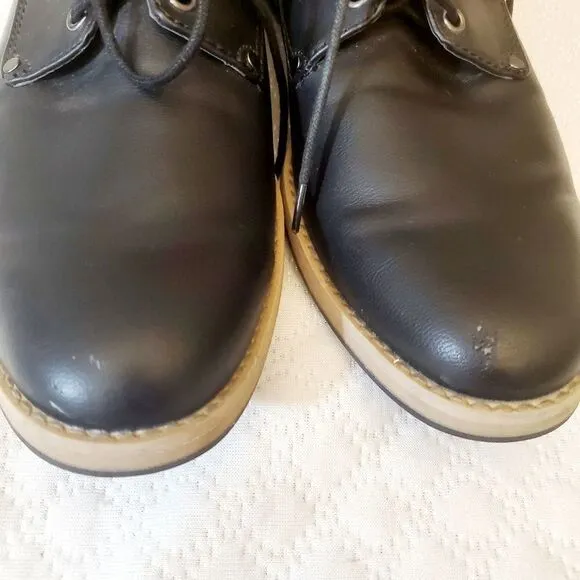 H &amp; M Derby Lace Up Black Shoes Size 8.5