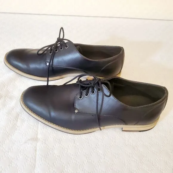 H &amp; M Derby Lace Up Black Shoes Size 8.5