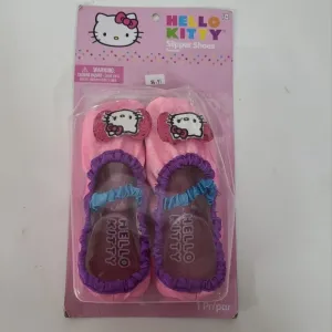 Hello Kitty Slipper Shoes Fits Child‎ 7-11 Pink Glitter