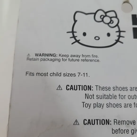 Hello Kitty Slipper Shoes Fits Child‎ 7-11 Pink Glitter