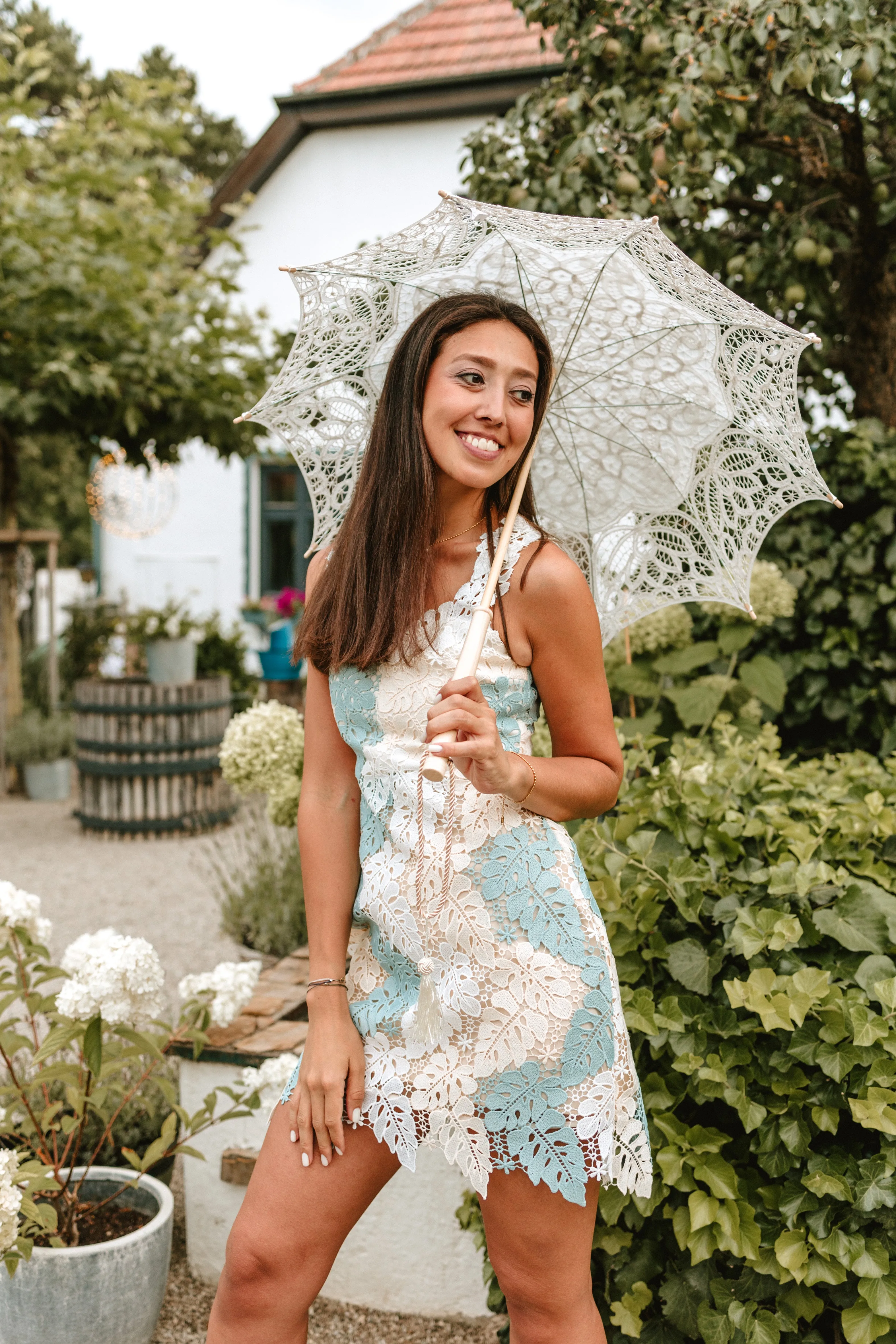 Hilda | Guipure Lace Mini Dress