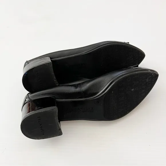 Hispanitas- Patent Leather Pointy Toe Omega Pumps