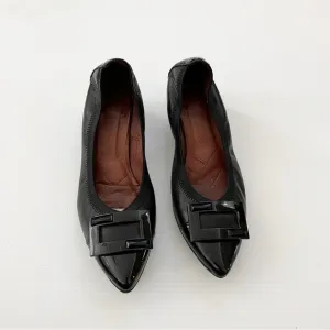 Hispanitas- Patent Leather Pointy Toe Omega Pumps