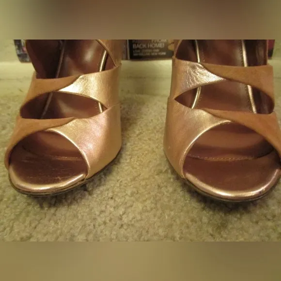 HOT Sergio Rossi Cutout Zigzag Suede and Metallic Leather Boot Sandals $1,295 !