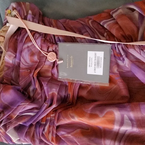 House of CB Sasha Midi Dress - Purple Swirl