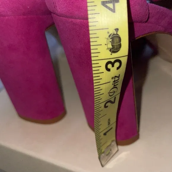 🎉HP🎉 Marion Parker Woman’s Magenta Suede Leah Heels Size 40 (US 9)