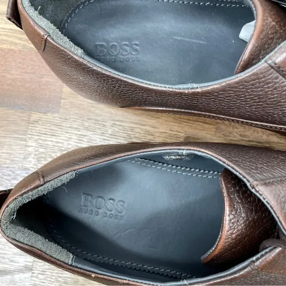 Hugo Boss Leather Oxford Dress Shoes Men’s SZ 9.5 Brown