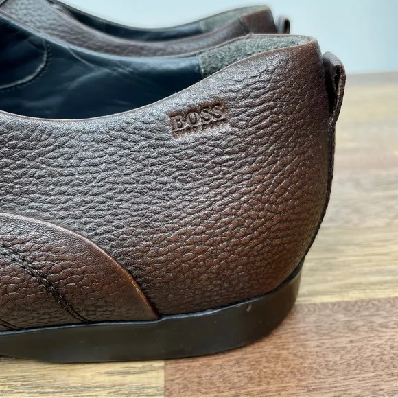 Hugo Boss Leather Oxford Dress Shoes Men’s SZ 9.5 Brown